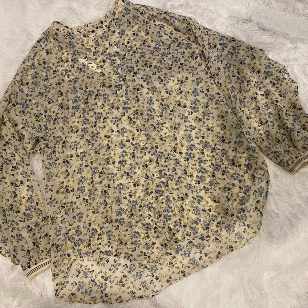 Floral Boho Blouse Shirt